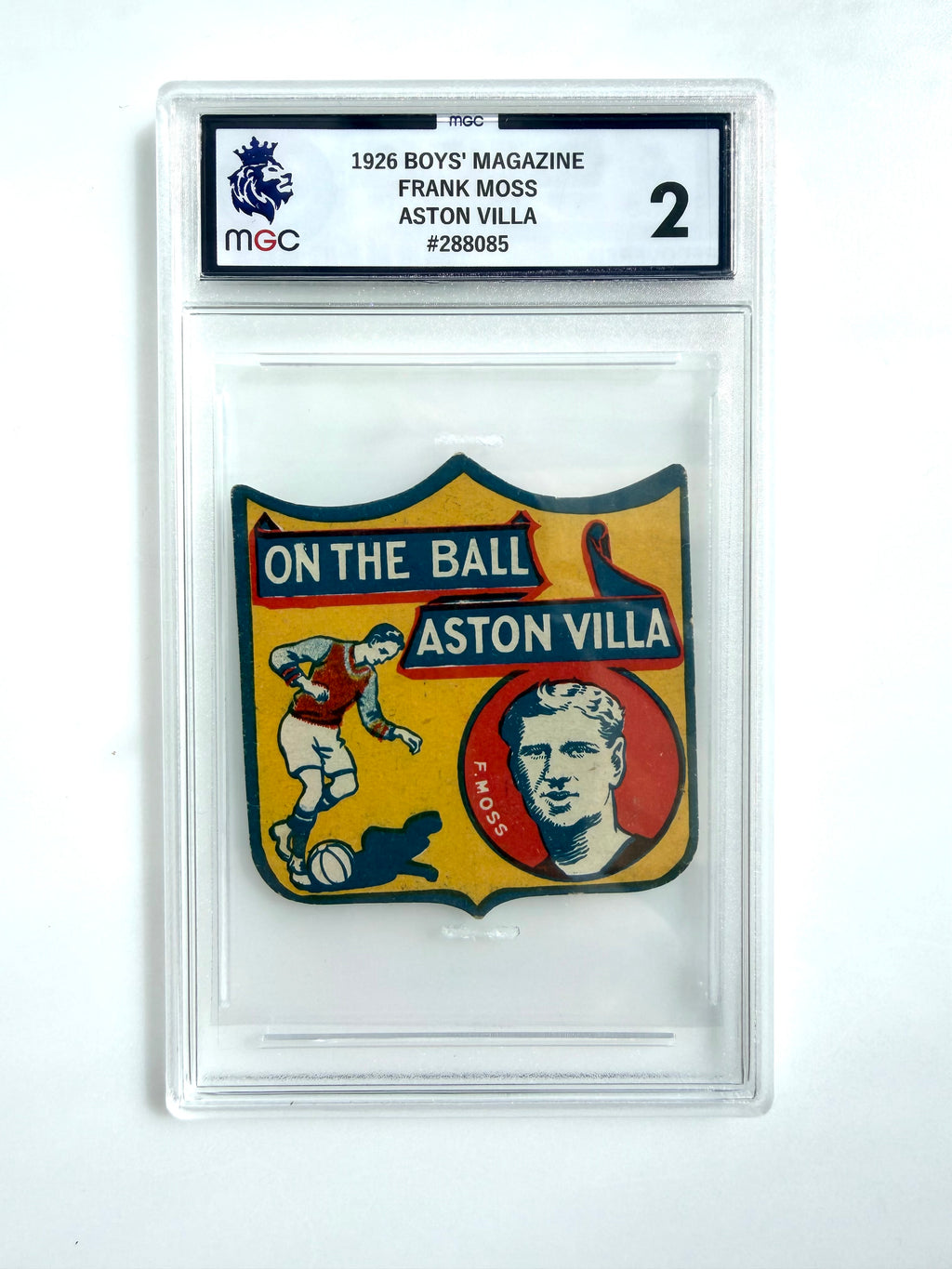 1926 - 1927  | F Moss | Aston Villa FC | Boys' Magazine
| Famous Footer Clubs | Baines style football trade card | Graded MGC 2